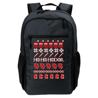 GOTs Ho Ho Hodor Ugly Christmas Sweater Daily Commute Backpack