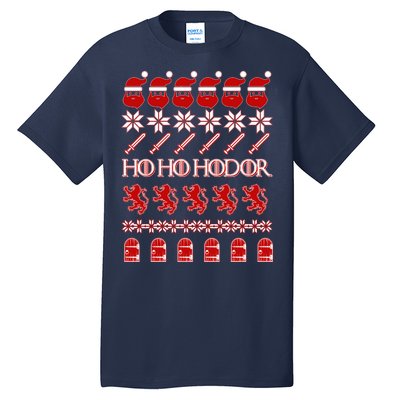 GOTs Ho Ho Hodor Ugly Christmas Sweater Tall T-Shirt