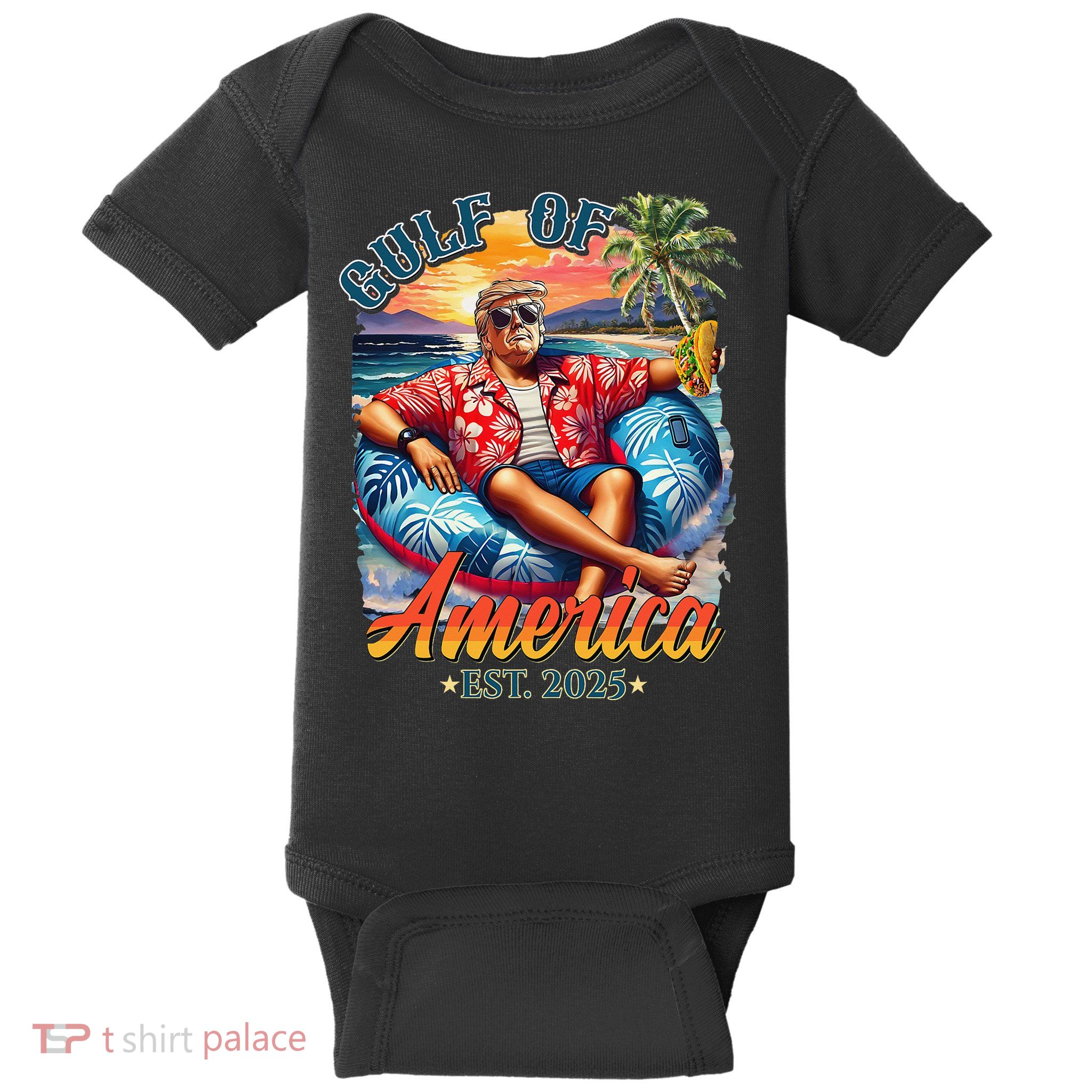 Gulf Of US America 2025 Trump Light Drink Gulf Mexico Baby Bodysuit