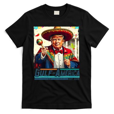 Gulf Of Usa America Est 2025 Cinco De Mayo Trump Gulf Mexico T-Shirt