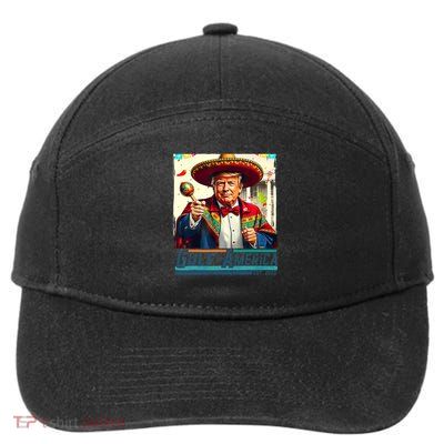 Gulf Of Usa America Est 2025 Cinco De Mayo Trump Gulf Mexico 7-Panel Snapback Hat