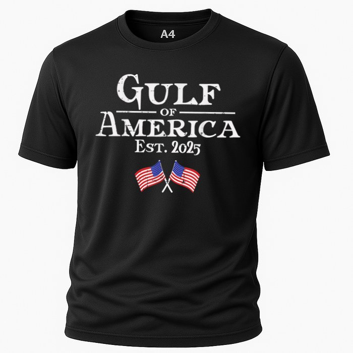 Gulf Of Usa America éT 2025 Flags Cooling Performance Crew T-Shirt