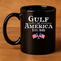 Gulf Of Usa America éT 2025 Flags 11oz C Handle Ceramic Mug