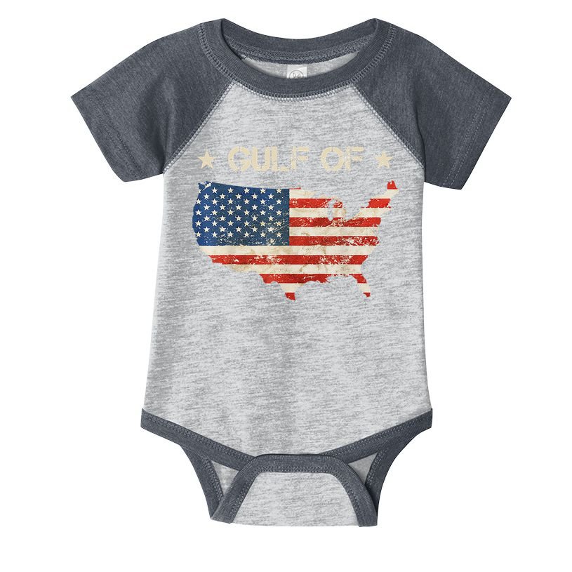 Gulf Of Usa America Vintage Usa Flag Infant Baby Jersey Bodysuit