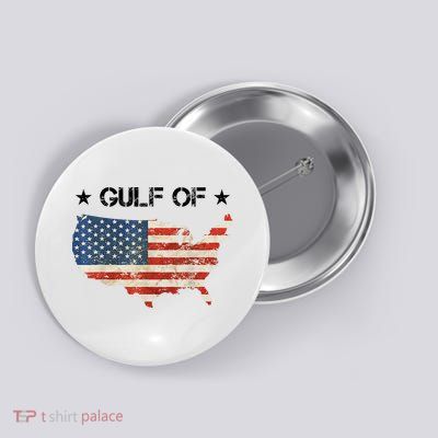 Gulf Of Usa America Vintage Usa Flag Button