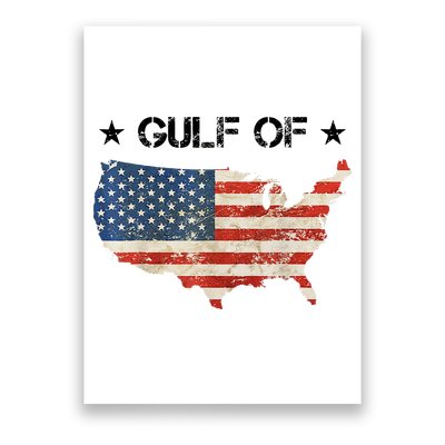 Gulf Of Usa America Vintage Usa Flag Poster