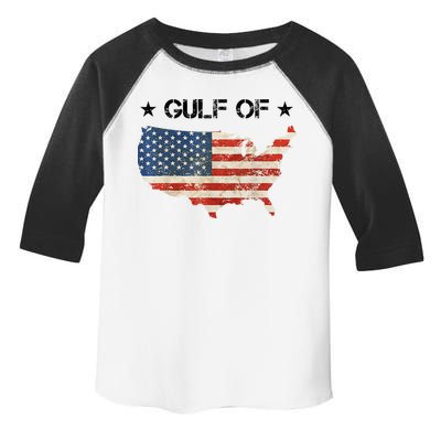 Gulf Of Usa America Vintage Usa Flag Toddler Fine Jersey T-Shirt