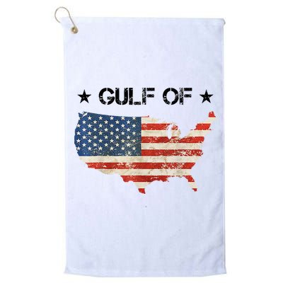 Gulf Of Usa America Vintage Usa Flag Golf Towel