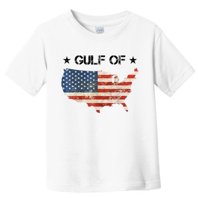Gulf Of Usa America Vintage Usa Flag Toddler T-Shirt