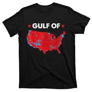 Gulf Of Usa America Red Wave Flag T-Shirt