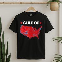 Gulf Of Usa America Red Wave Flag T-Shirt