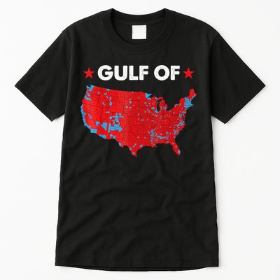 Gulf Of Usa America Red Wave Flag Tall T-Shirt