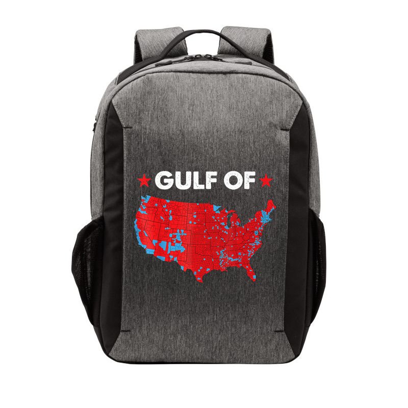 Gulf Of Usa America Red Wave Flag Vector Backpack