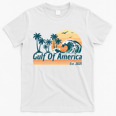 Gulf Of US America Est 2025 Retro Vintage Beach T-Shirt