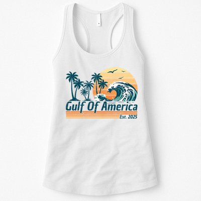 Gulf Of US America Est 2025 Retro Vintage Beach Womens Tank Top