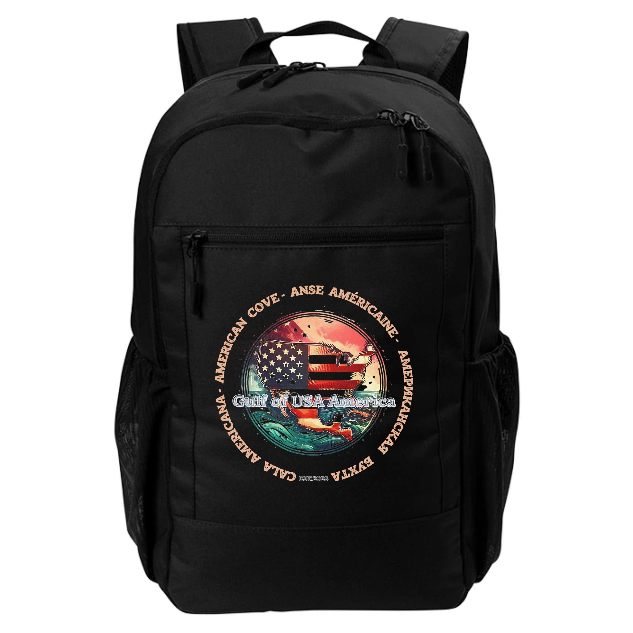 Gulf Of US America Est 2025 Retro Vintage Backpack