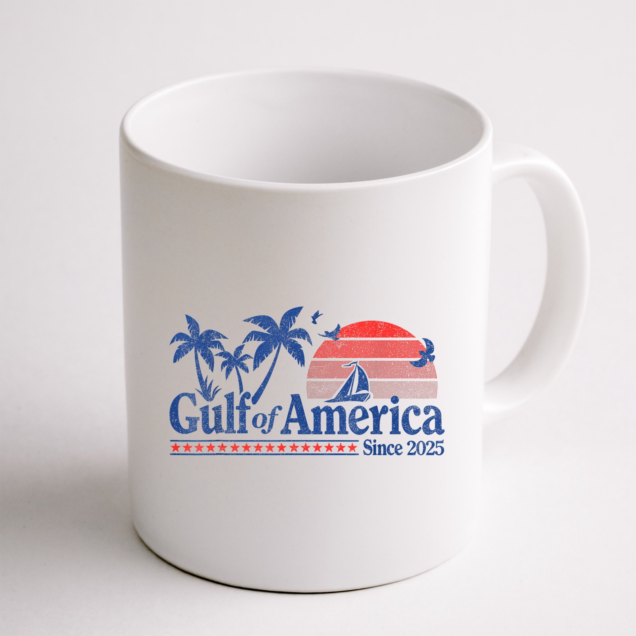 Gulf Of Us America Vintage 1970s Mug