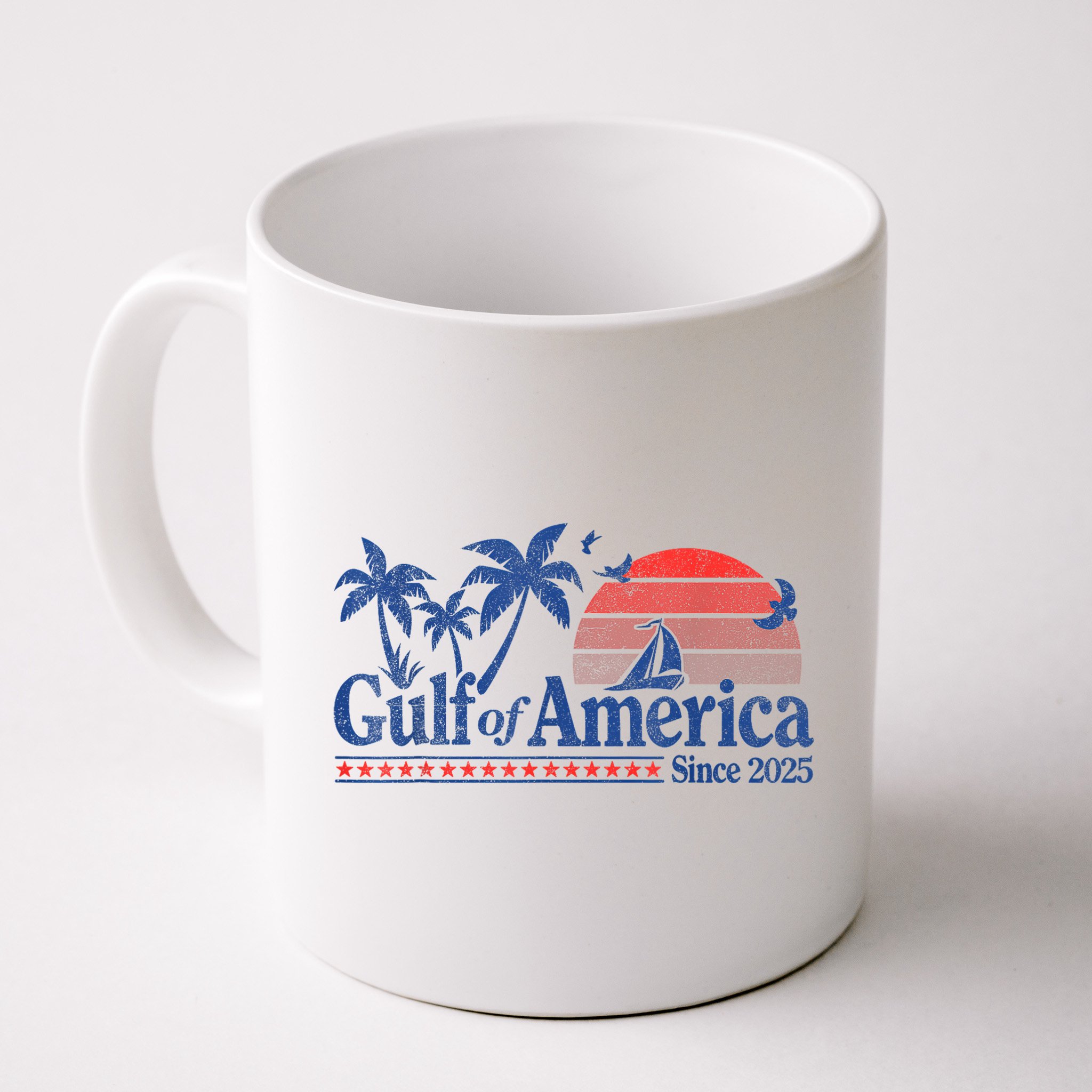 Gulf Of Us America Vintage 1970s Mug
