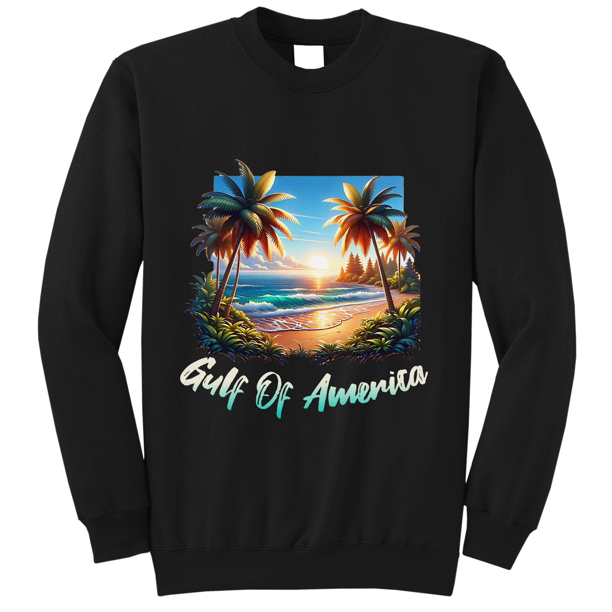 Gulf Of Usa America Beach Ocean Vibes AmericaS Gulf Sweatshirt