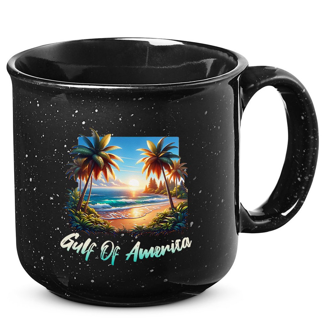 Gulf Of Usa America Beach Ocean Vibes AmericaS Gulf 15oz Campfire Ceramic Mug