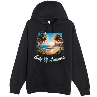 Gulf Of Usa America Beach Ocean Vibes AmericaS Gulf Premium Pullover Hoodie