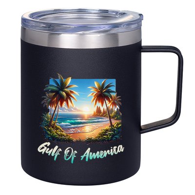 Gulf Of Usa America Beach Ocean Vibes AmericaS Gulf 12oz Stainless Steel Coffee Mug