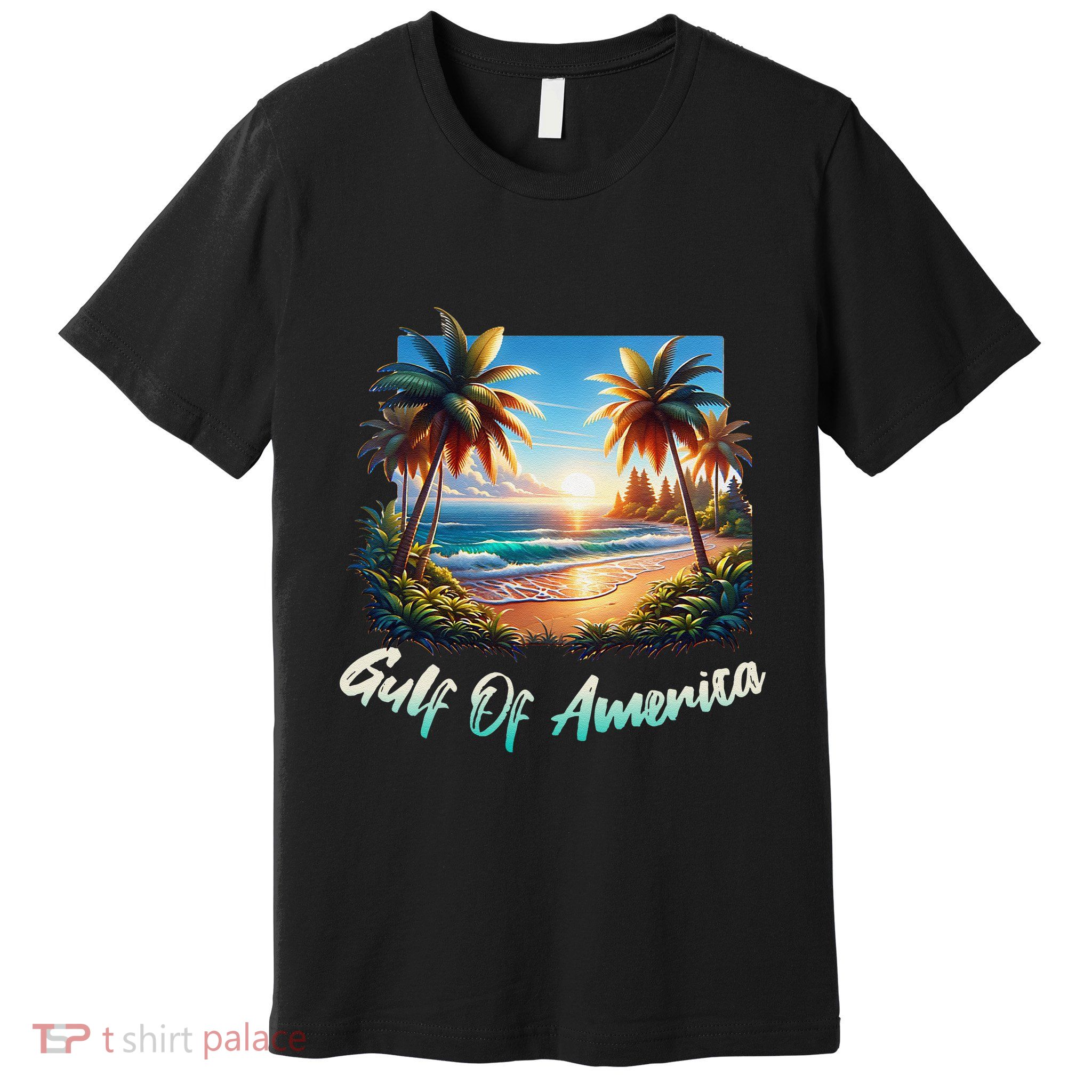 Gulf Of Usa America Beach Ocean Vibes AmericaS Gulf Premium T-Shirt