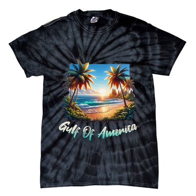 Gulf Of Usa America Beach Ocean Vibes AmericaS Gulf Tie-Dye T-Shirt