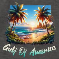 Gulf Of Usa America Beach Ocean Vibes AmericaS Gulf Vector Backpack