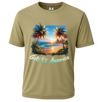 Gulf Of Usa America Beach Ocean Vibes AmericaS Gulf Cooling Performance Crew T-Shirt