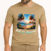 Gulf Of Usa America Beach Ocean Vibes AmericaS Gulf Cooling Performance Crew T-Shirt