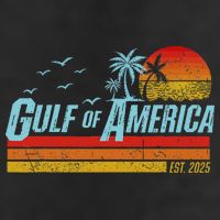 Gulf Of USA America Est 2025 Retro Vintage Beach Garment-Dyed Heavyweight T-Shirt
