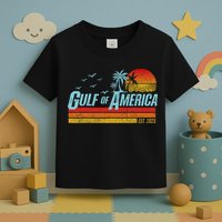 Gulf Of USA America Est 2025 Retro Vintage Beach Toddler T-Shirt