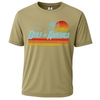 Gulf Of USA America Est 2025 Retro Vintage Beach Cooling Performance Crew T-Shirt