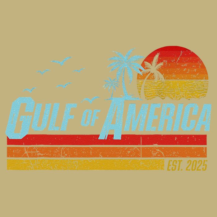 Gulf Of USA America Est 2025 Retro Vintage Beach Cooling Performance Crew T-Shirt