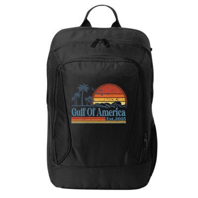 Gulf Of Us America Est 2025 Retro Vintage Beach City Backpack