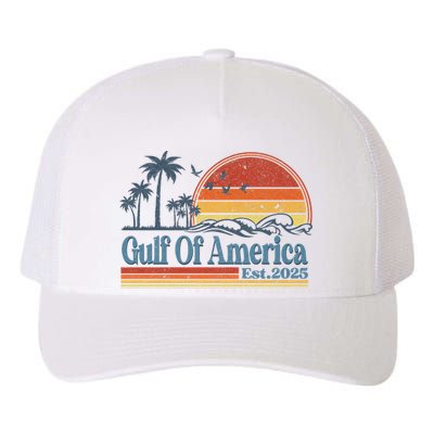 Gulf Of Us America Est 2025 Retro Vintage Beach Yupoong Adult 5-Panel Trucker Hat