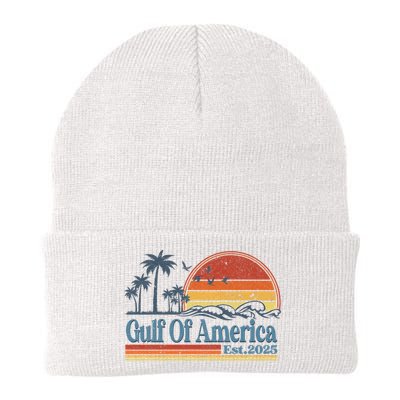 Gulf Of Us America Est 2025 Retro Vintage Beach Beanie