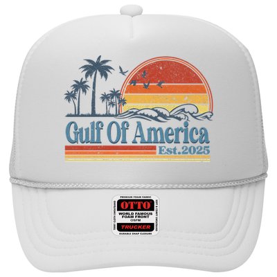 Gulf Of Us America Est 2025 Retro Vintage Beach Trucker Hat