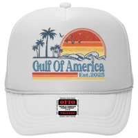 Gulf Of Us America Est 2025 Retro Vintage Beach Trucker Hat