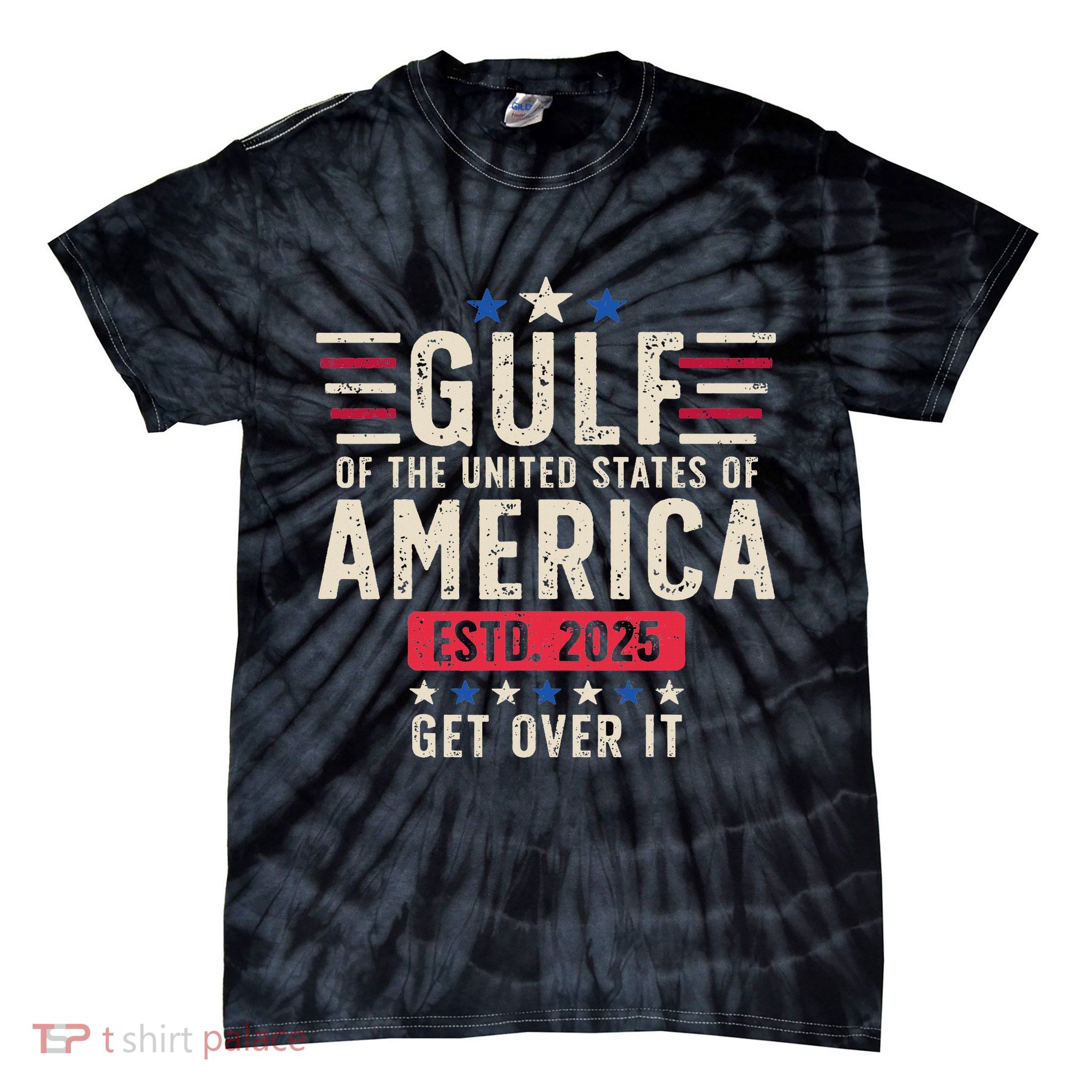 Gulf Of Us America 2025 Patriotic Tie-Dye T-Shirt