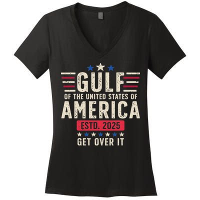 Gulf Of Us America 2025 Patriotic Women's V-Neck T-Shirt