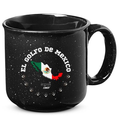 Gulf Of Usa America Funny Gulf Of Mexico Flag Map 15oz Campfire Ceramic Mug