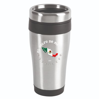 Gulf Of Usa America Funny Gulf Of Mexico Flag Map 16oz Travel Tumbler
