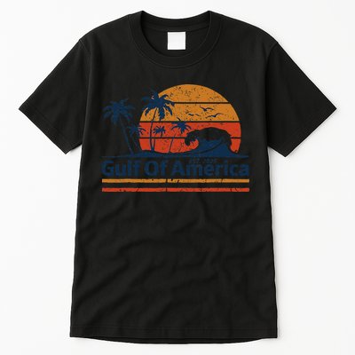 Gulf Of Usa America Est 2025 Retro Vintage Beach Tall T-Shirt