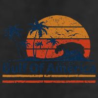 Gulf Of Usa America Est 2025 Retro Vintage Beach Beanie