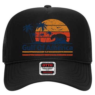 Gulf Of Usa America Est 2025 Retro Vintage Beach Trucker Hat