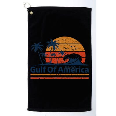 Gulf Of Usa America Est 2025 Retro Vintage Beach Golf Towel