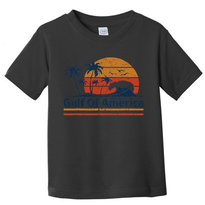 Gulf Of Usa America Est 2025 Retro Vintage Beach Toddler T-Shirt