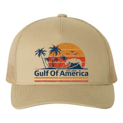 Gulf Of Usa America Est 2025 Retro Vintage Beach Yupoong Adult 5-Panel Trucker Hat